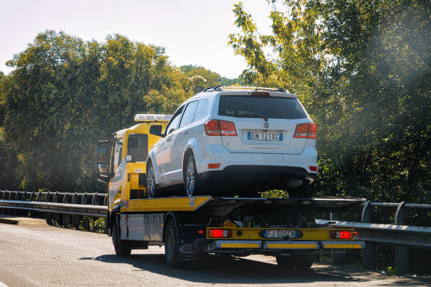 Mutua grúa accidente. 